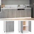 VIDAXL - vidaXL Armoire de plancher "Lyon" Sonoma gris 60x46x81,5 cm - vignette