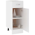 VIDAXL - vidaXL Armoire de plancher à tiroir "Lyon" Blanc 30x46x81,5cm - vignette