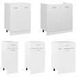 VIDAXL - vidaXL Armoire de plancher à tiroir "Lyon" Blanc 30x46x81,5cm - vignette