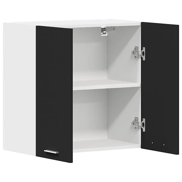 VIDAXL - vidaXL Armoire suspendue "Lyon" Noir 60x31x60 cm Bois d'ingénierie - large