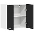 VIDAXL - vidaXL Armoire suspendue "Lyon" Noir 60x31x60 cm Bois d'ingénierie - vignette
