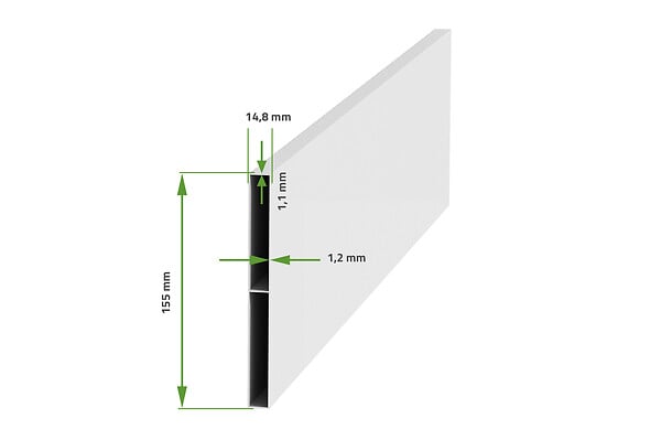 CASANOOV - Casanoov Portail battant 3 m VOGEL H.140  cm blanc aluminium - large