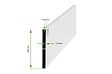CASANOOV - Casanoov Portail battant 3 m VOGEL H.140  cm blanc aluminium - vignette