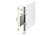 CASANOOV - Casanoov Portail battant 3 m VOGEL H.140  cm blanc aluminium - vignette