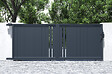 CASANOOV - Casanoov Portail coulissant 4 m GIONA H.160  cm aluminium gris - vignette