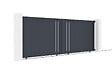 CASANOOV - Casanoov Portail coulissant 4 m GIONA H.140 aluminium gris - vignette