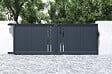 CASANOOV - Casanoov Portail coulissant 4 m GIONA H.140 aluminium gris - vignette