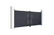 CASANOOV - Casanoov Portail battant 3,5 m VELETA H.140  cm + Portillon 1m VELETA H.140  cm aluminium gris - vignette