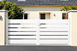 CASANOOV - Casanoov Portail battant 3 m VOGEL H.120  cm blanc aluminium - vignette