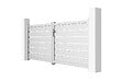 CASANOOV - Casanoov Portail battant 3 m VOGEL H.120  cm blanc aluminium - vignette