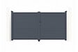 CASANOOV - Casanoov Portail battant 3 m EIGER H.180  cm aluminium gris - vignette