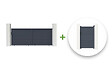 CASANOOV - Casanoov Portail coulissant 4 m EIGER H.160  cm + Portillon 1m EIGER H.160  cm aluminium gris - vignette