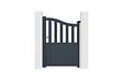 CASANOOV - Casanoov Portillon 1m MEIJE H.140  cm aluminium gris - vignette