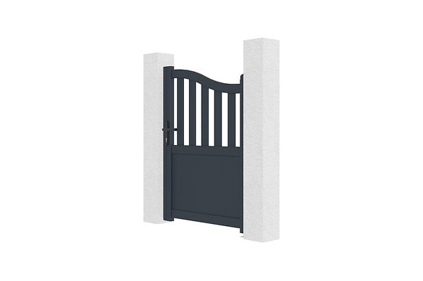 CASANOOV - Casanoov Portillon 1m MEIJE H.140  cm aluminium gris - large