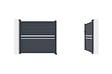 CASANOOV - Casanoov Portail battant 3,5 m CIMONE H.160 aluminium gris - vignette