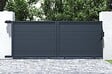 CASANOOV - Casanoov Portail coulissant 3,5 m EIGER H.140  cm aluminium gris - vignette
