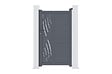 CASANOOV - Casanoov Portail battant 3 m VELETA H.180  cm + Portillon 1m VELETA H.180  cm aluminium gris - vignette