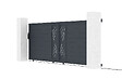 CASANOOV - Casanoov Portail coulissant 4 m VELETA H.160  cm + Portillon 1m VELETA H.160  cm aluminium gris - vignette