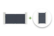 CASANOOV - Casanoov Portail coulissant 3 m EIGER H.160  cm + Portillon 1m EIGER H.160  cm aluminium gris - vignette