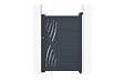 CASANOOV - Casanoov Portail battant 3 m VELETA H.140  cm + Portillon 1m VELETA H.140  cm aluminium gris - vignette