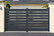 CASANOOV - Casanoov Portail battant 3 m VOGEL H.160  cm aluminium gris - vignette