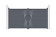 CASANOOV - Casanoov Portail battant 3 m VELETA H.180  cm aluminium gris - vignette