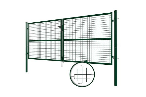 CASANOOV - Casanoov Portail battant grillagé 3 m OLGA H.130  cm Vert - large