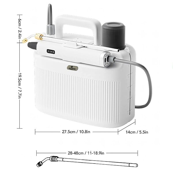 ENTREPOT BRICO - Pulvérisateur électrique de jardin sur batterie 2200 mAh  5 L - large