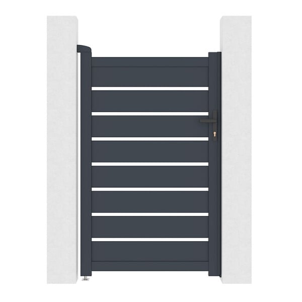 CASANOOV - Casanoov Portillon 1m VOGEL H.160  cm aluminium gris - large