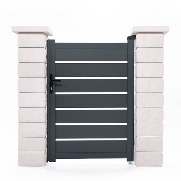 CASANOOV - Casanoov Portillon 1m VOGEL H.140  cm aluminium gris - large