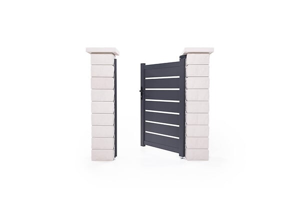 CASANOOV - Casanoov Portillon 1m VOGEL H.140  cm aluminium gris - large