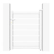 CASANOOV - Casanoov Portillon 1m VOGEL H.120  cm aluminium blanc - vignette