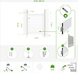 CASANOOV - Casanoov Portillon 1m VOGEL H.120  cm aluminium blanc - vignette