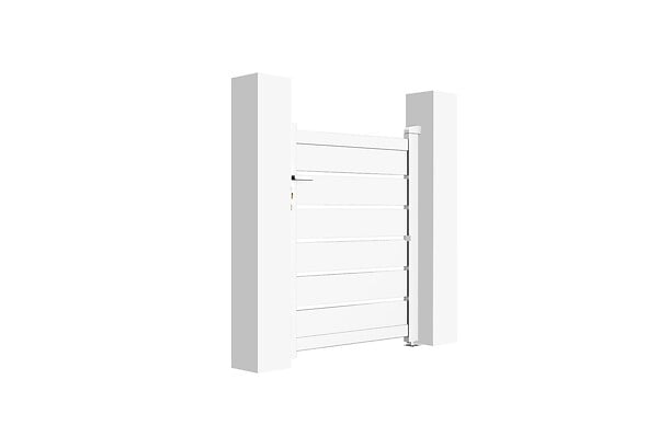 CASANOOV - Casanoov Portillon 1m VOGEL H.120  cm aluminium blanc - large
