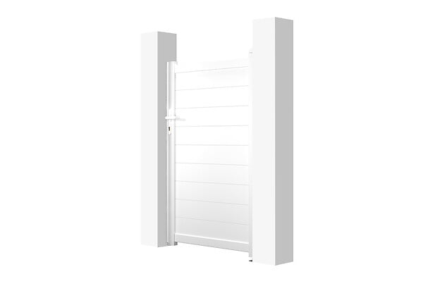 CASANOOV - Casanoov Portillon aluminium 1 m H.160   cm blanc EIGER - large