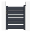 CASANOOV - Casanoov Portillon 1m VOGEL H.120  cm aluminium gris - vignette