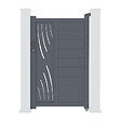 CASANOOV - Casanoov Portillon 1m VELETA H.160  cm aluminium gris - vignette