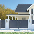 CASANOOV - Casanoov Portillon 1m VELETA H.160  cm aluminium gris - vignette