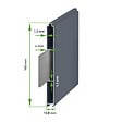 CASANOOV - Casanoov Portillon 1m VELETA H.160  cm aluminium gris - vignette