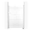 CASANOOV - Casanoov Portillon 1m EIGER H.140  cm aluminium blanc - vignette