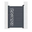 CASANOOV - Casanoov Portillon 1m SUNNY H.140  cm aluminium gris - vignette