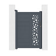 CASANOOV - Casanoov Portillon 1m SUNNY H.140  cm aluminium gris - vignette