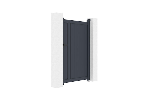 CASANOOV - Casanoov Portillon 1m GIONA H.160  cm aluminium gris - large