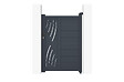 CASANOOV - Casanoov Portillon 1m VELETA H.140  cm aluminium gris - vignette