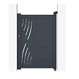 CASANOOV - Casanoov Portillon 1m VELETA H.140  cm aluminium gris - vignette