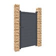 CASANOOV - Casanoov Portillon 1m EIGER H.160  cm aluminium gris - vignette