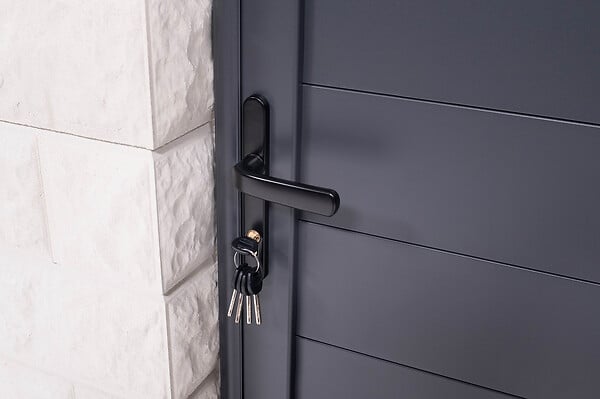 CASANOOV - Casanoov Portillon 1m EIGER H.140  cm aluminium gris - large
