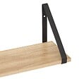 5 FIVE SIMPLY SMART - Étagère Effet chêne naturel et Métal noir L 58 cm - vignette