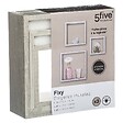 5 FIVE SIMPLY SMART - Lot de 3 Étagères murales flottantes Cubes coloris Chêne gris Fixations invisibles - vignette