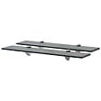 VIDAXL - vidaXL 2x Etagères Murales Etagères Flottantes Etagères Suspendues Salon Chambre à Coucher Salle de Bain Intérieur Maison Verre 60x10 cm 8 mm - vignette